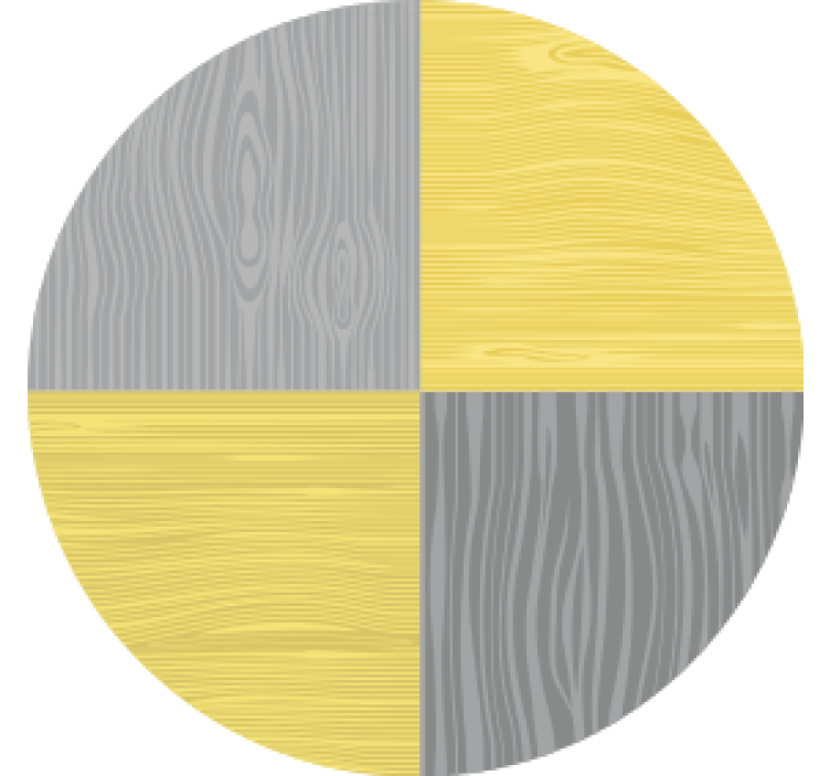 Medžio rašto apvalus padėkliukas - „Tenstickers“