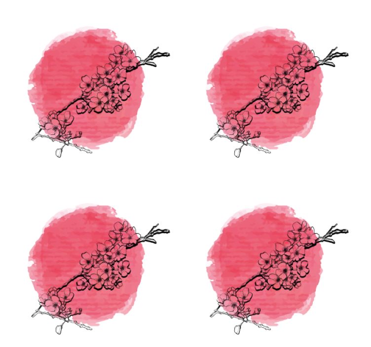 Japonų vyšnių žiedų derliaus padėkliukas - „Tenstickers“