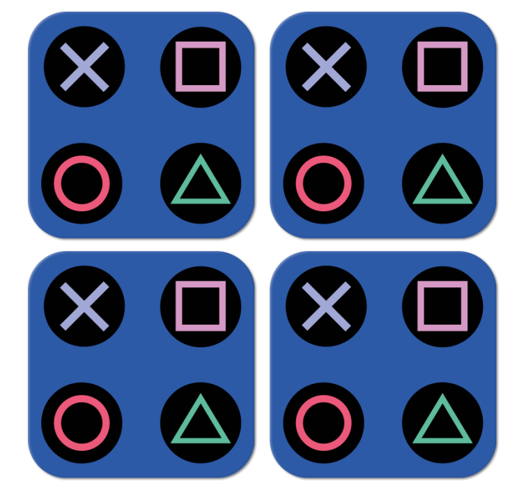 Juokingas spalvingas „playstation“ modelis „geek coaster“ - „Tenstickers“