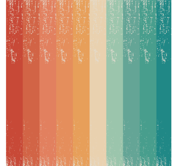 Retro dryžuotas vaivorykštinis senovinis padėkliukas - „Tenstickers“