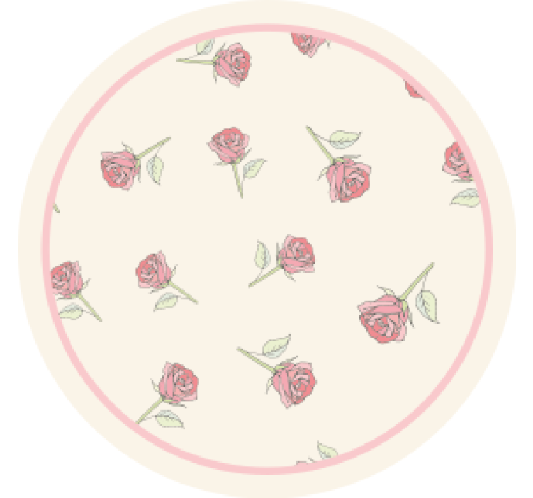 Romantiškas rožių rašto vintažinis padėkliukas - „Tenstickers“