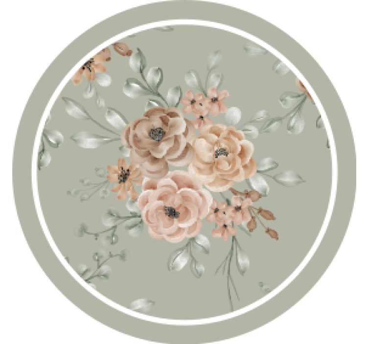 Modernus padėkliukas gėlių elegancijos motyvas - „Tenstickers“