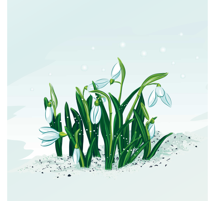 Vaikiškos iliustracijos snieguolės daugiau padėkliukų - „Tenstickers“