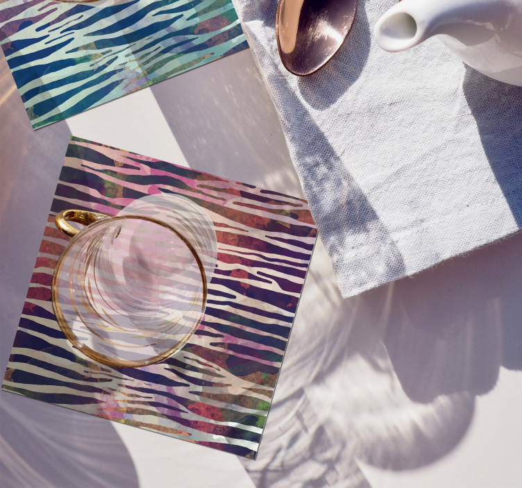 Abstrakčios zebros tekstūros zebro kalneliai - „Tenstickers“