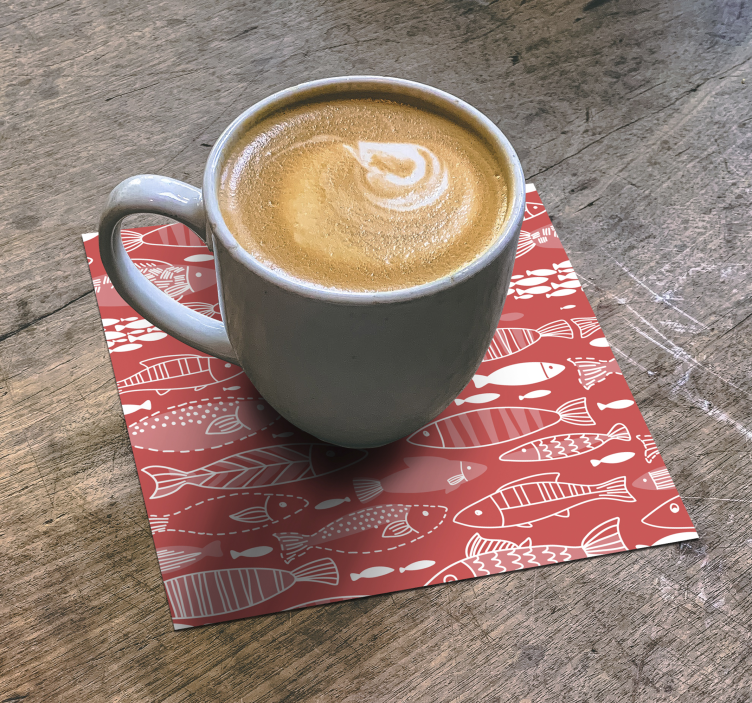 Nuostabus daug žuvų po jūra raudonos žuvies padėkliukas - „Tenstickers“