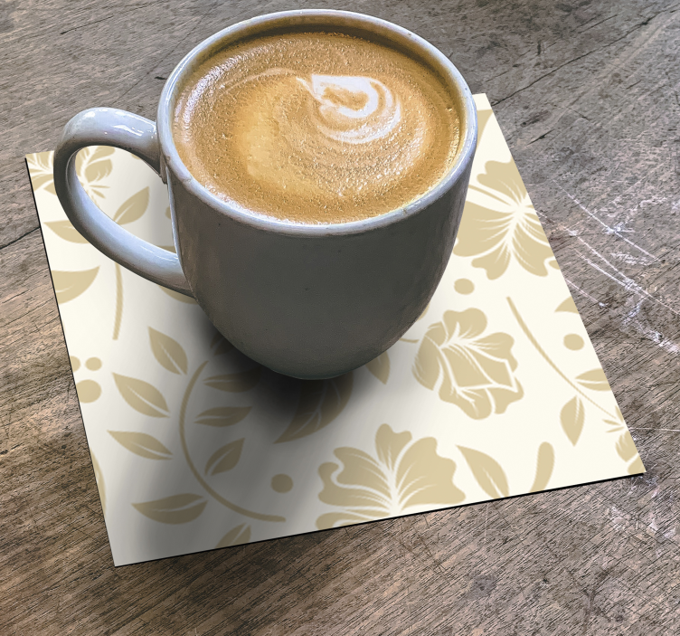 Dekoratyvinės gėlės derliaus gėrimas padėkliukas - „Tenstickers“