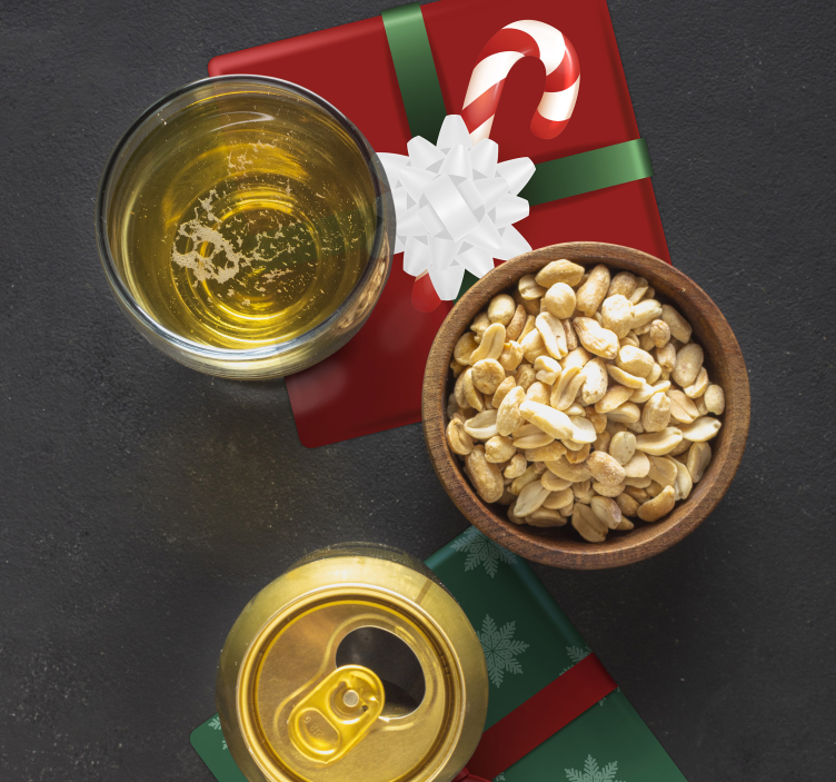 Dovanų dėžutės pakuotė gėrimų padėkliukų - „Tenstickers“