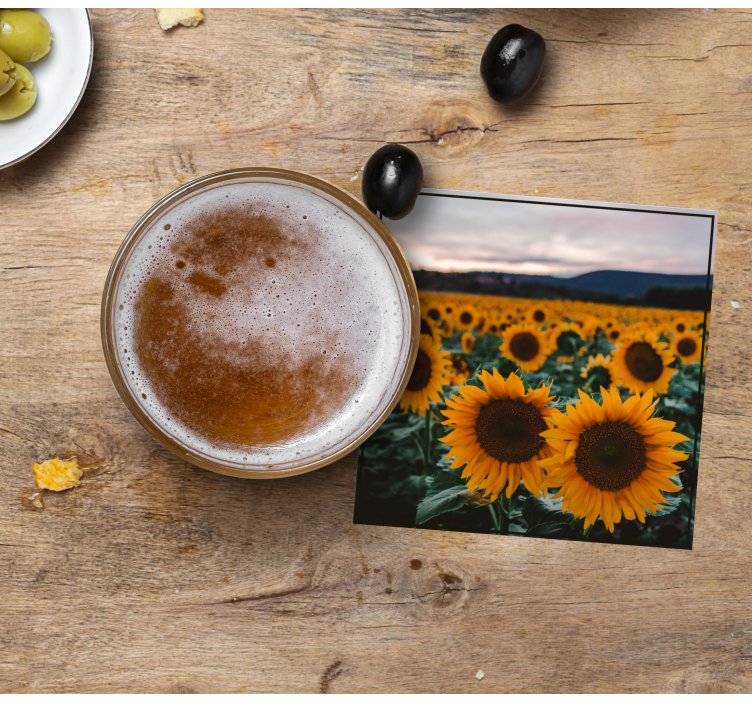 Gražus saulėgrąžų lauko modernus padėkliukas - „Tenstickers“