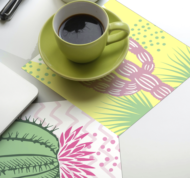 Kaktusų veislės šiuolaikiniai padėkliukai - „Tenstickers“