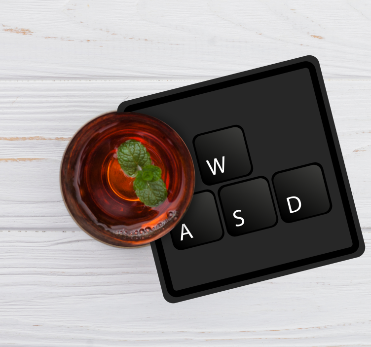 Klaviatūros mygtukai vienspalviai geek padėkliukai - „Tenstickers“