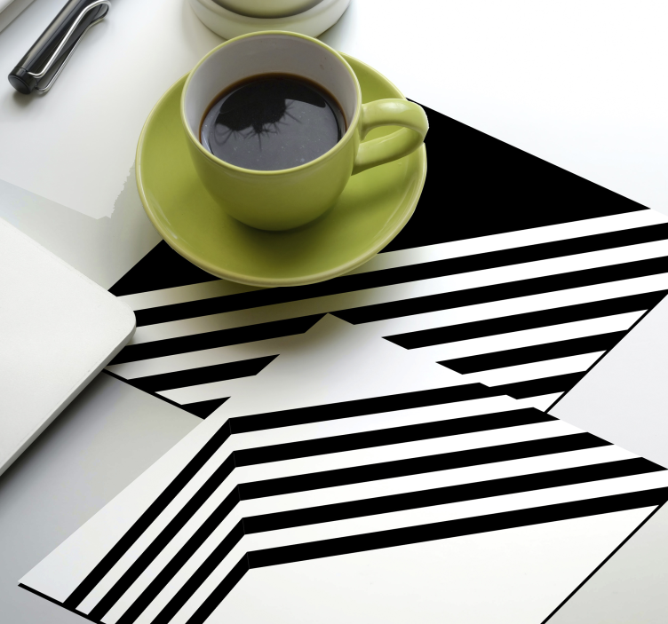 Modernūs dryžiai modernūs kalneliai - „Tenstickers“