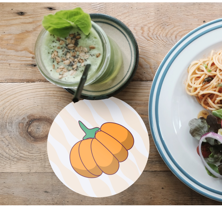 Moliūgų juostelėmis modernus padėkliukas - „Tenstickers“