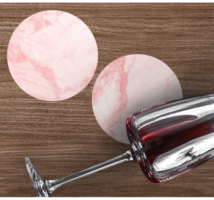 Rožinių atspalvių marmurinis modernus padėkliukas - „Tenstickers“