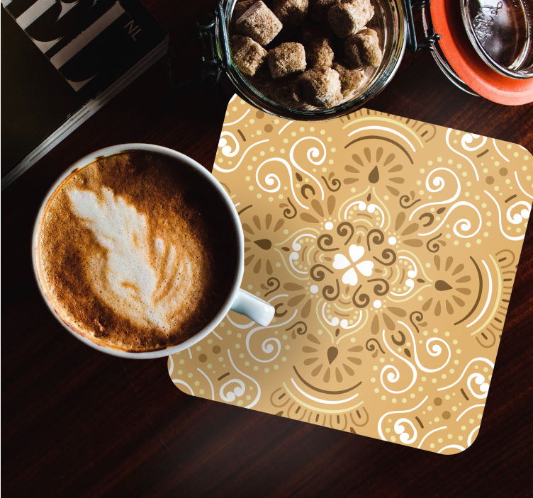 Senovinis smėlio spalvos dekoratyvinis senovinis padėkliukas - „Tenstickers“