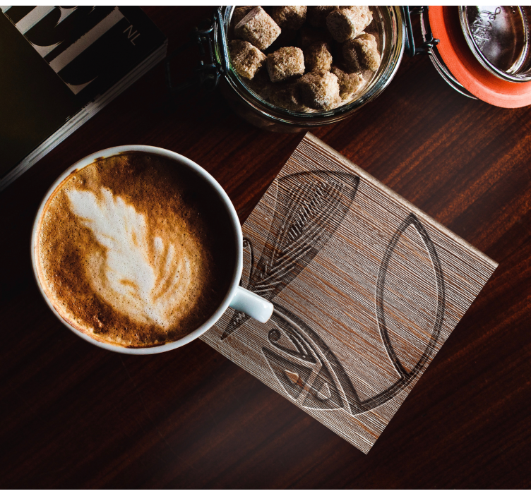 Trofėjų centras „kauri coaster“ rinkinys modernus padėkliukas - „Tenstickers“