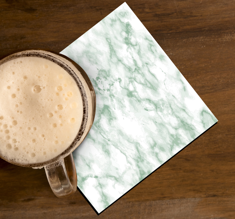 žalio marmuro gėrimų padėkliukai - „Tenstickers“