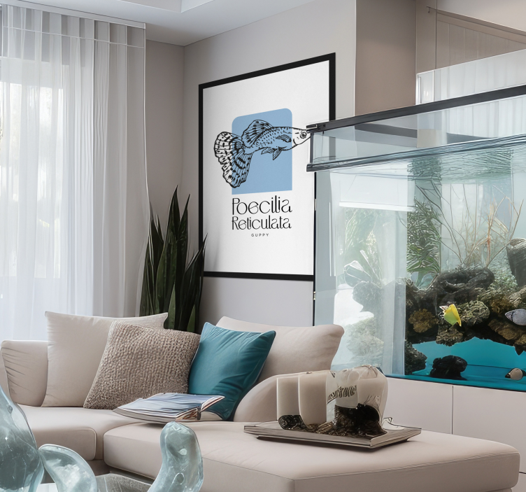 Gupijų žuvis Plakatai žuvys - „Tenstickers“