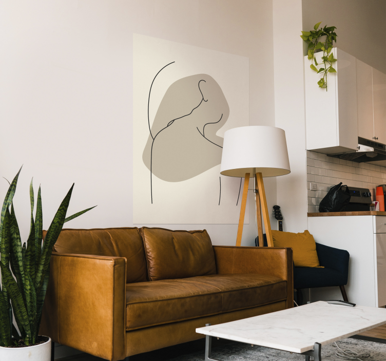 Abstract line art nugaros plakatas - „Tenstickers“