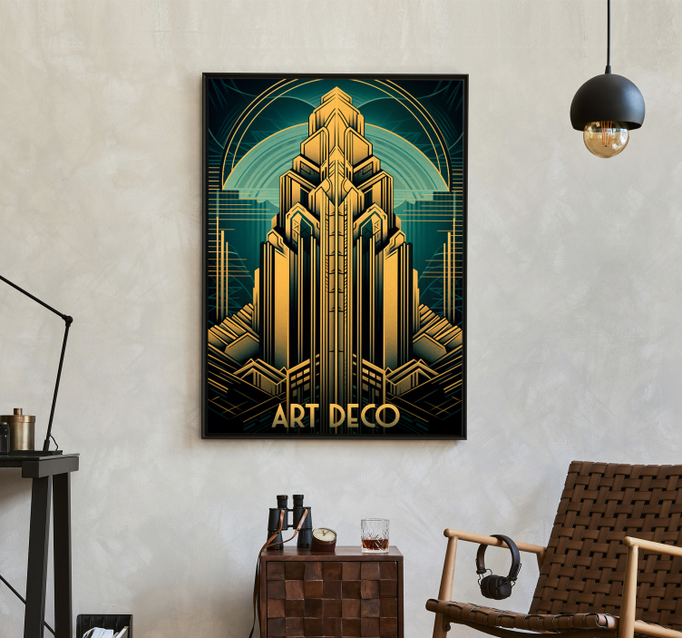 Art deco plakatas dekoratyvinė bokštas - „Tenstickers“