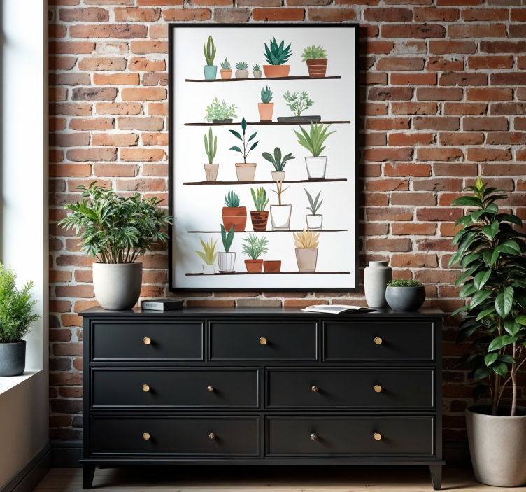 Augalai plakato meninis piešinys - „Tenstickers“