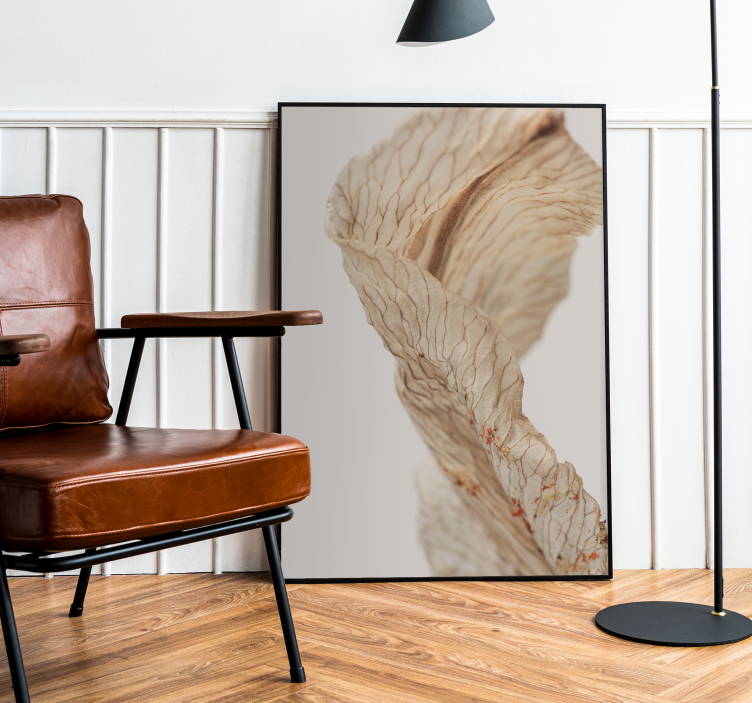 Lapo makro nuotrauka minimalistinis plakatas - „Tenstickers“