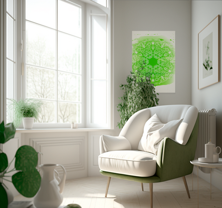 Mandala meno zen sieninis plakatas - „Tenstickers“