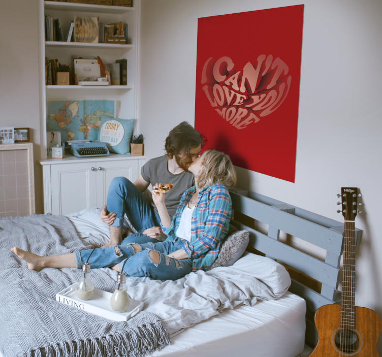 Negaliu tavęs labiau mylėti Plakatai frazės - „Tenstickers“