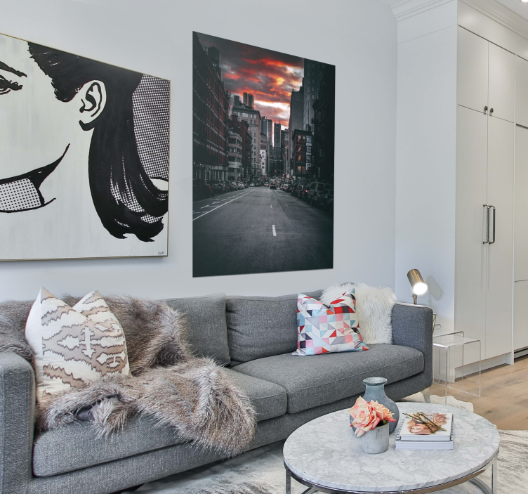 Niujorko miesto gatvės plakatas - „Tenstickers“