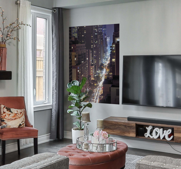 Niujorko miesto pastatų plakatas - „Tenstickers“