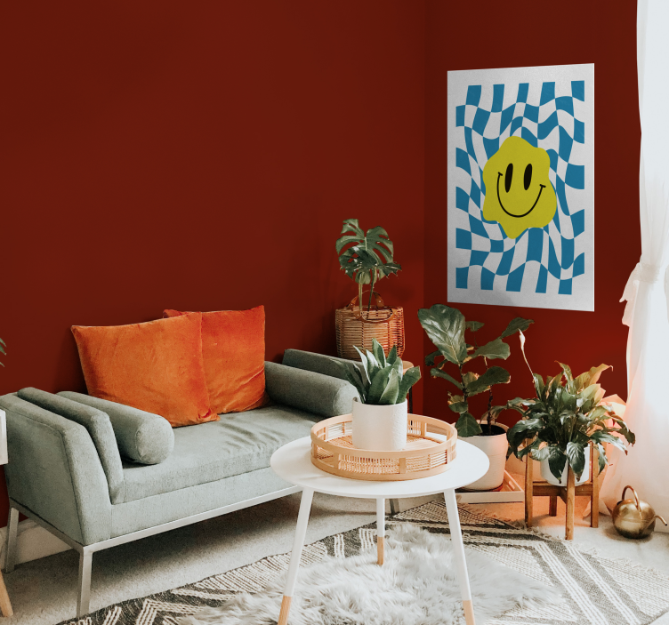 šypsenėlių groovy plakato spaudinys - „Tenstickers“