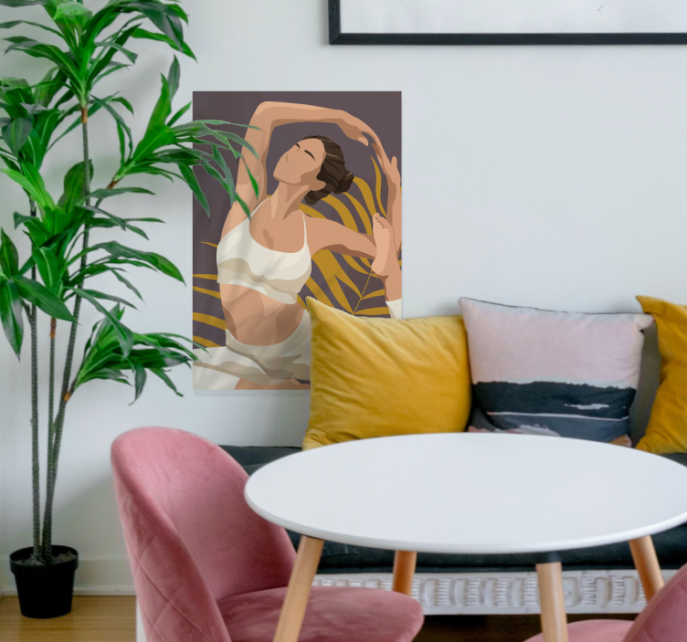 Yoga IllustracijaYoga Ilustracija Plakatai kitas sportas - „Tenstickers“