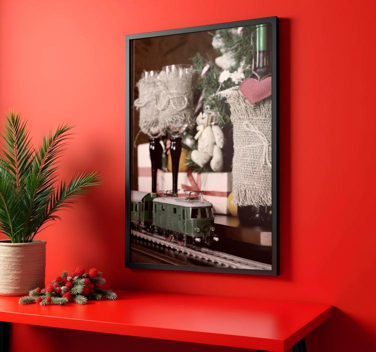 žaislinis traukinukas Plakatai Kalėdos - „Tenstickers“