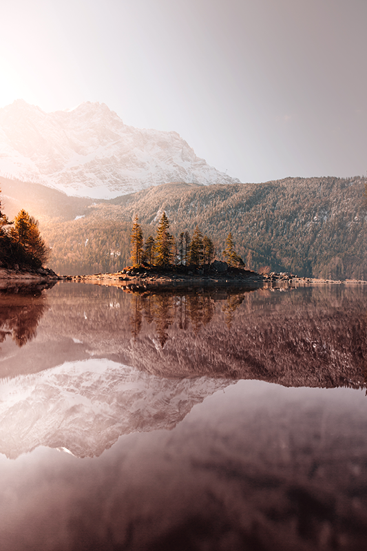šiaurės kalnai realistinis foto plakatas - „Tenstickers“