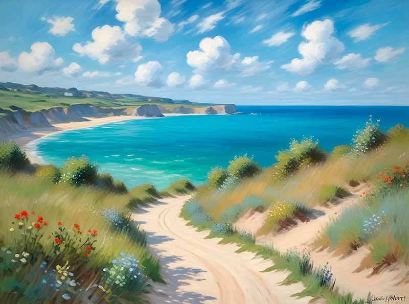 Gražus vaizdas į jūrą Plakatai kraštovaizdis - „Tenstickers“