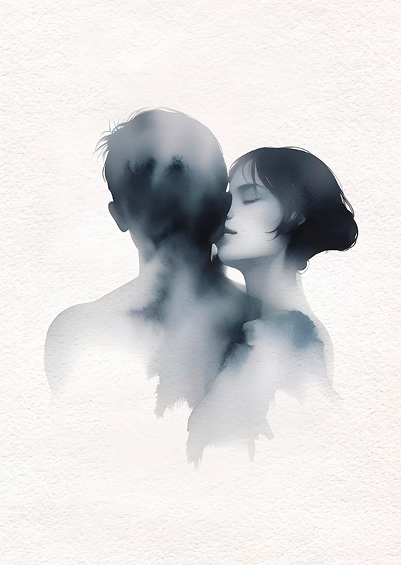 Miela pora minimalistinis plakatas - „Tenstickers“