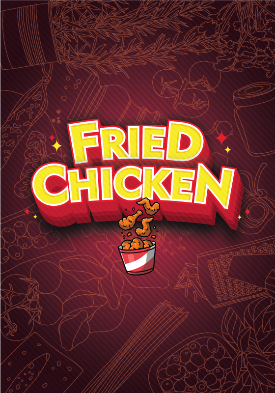 Plakatai virtuvė graffiti taco kepta vištiena - „Tenstickers“