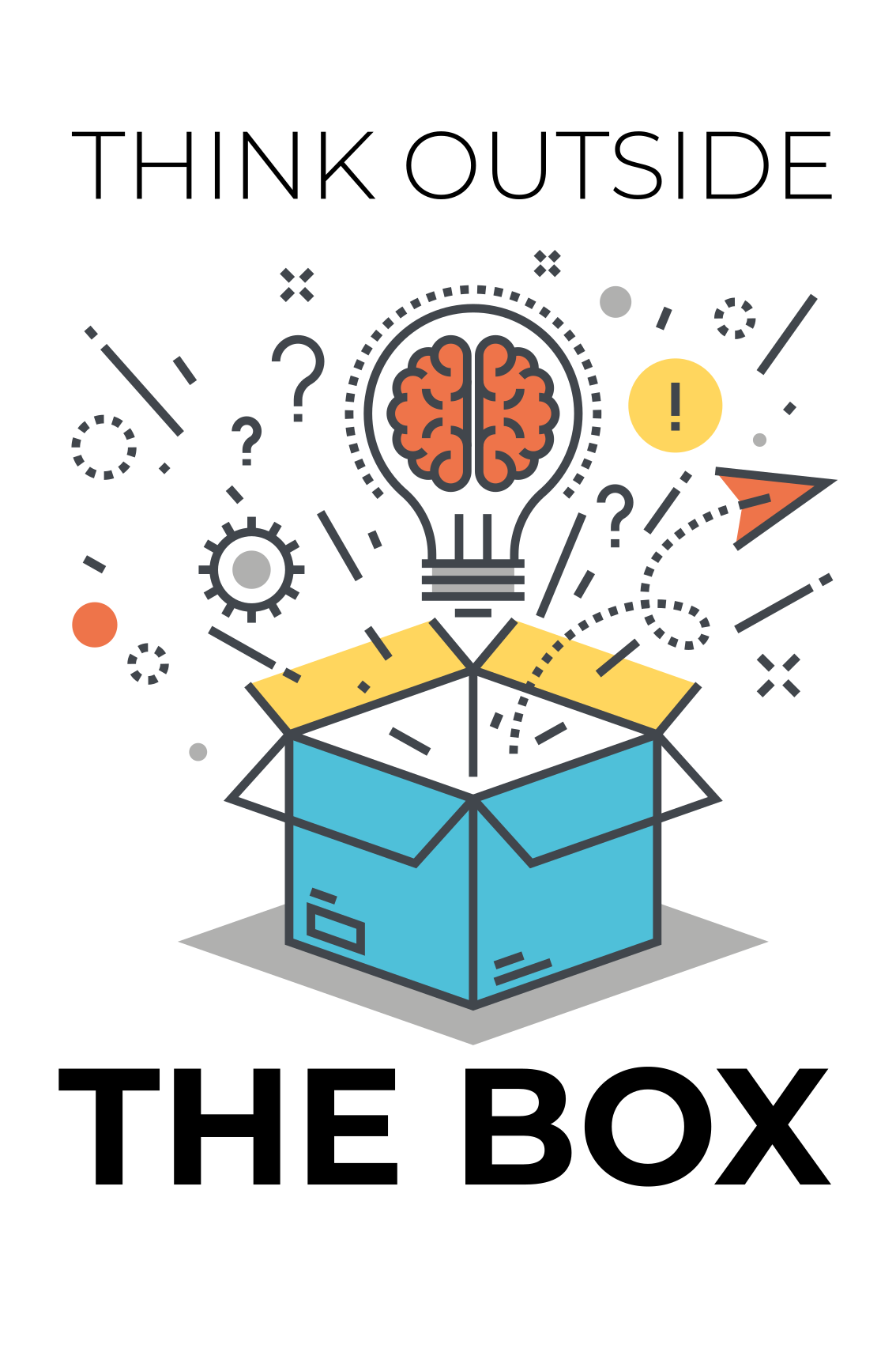 Plakatai biuras mąstyk plačiau - „Tenstickers“