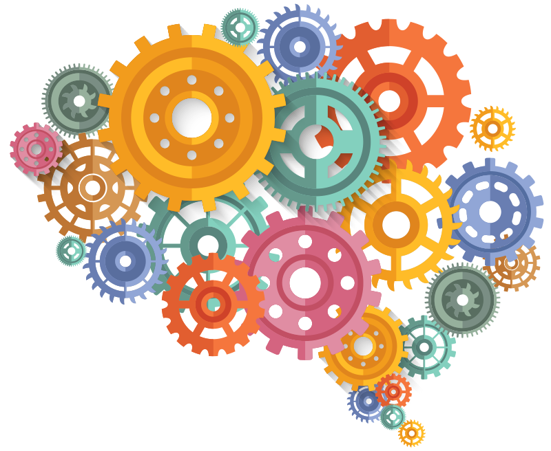 Plakatai biuras smegenų spalvos sraigtai - „Tenstickers“