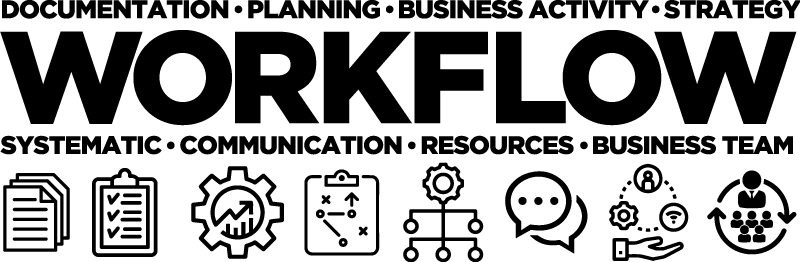 Plakatai biuras darbo procesams - „Tenstickers“