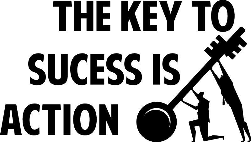 Plakatai biuras veiksmas yra sėkmė - „Tenstickers“