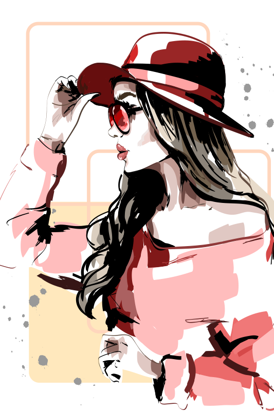 Plakatai svetainė vyras su skrybėle - „Tenstickers“