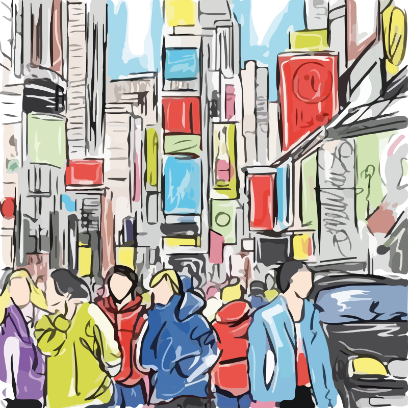 Plakatai svetainė modernūs niujorko žmonės - „Tenstickers“