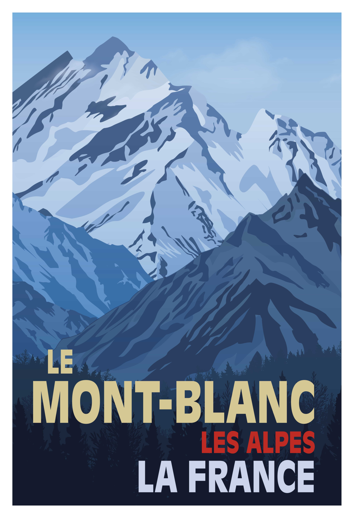 Plakatai svetainė mont-blanko retro stiliumi - „Tenstickers“