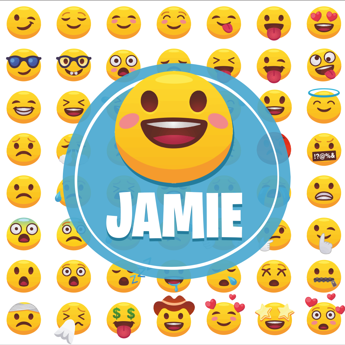 Plakatai jaunimo kambariui emoji išraiškų kolekcija - „Tenstickers“
