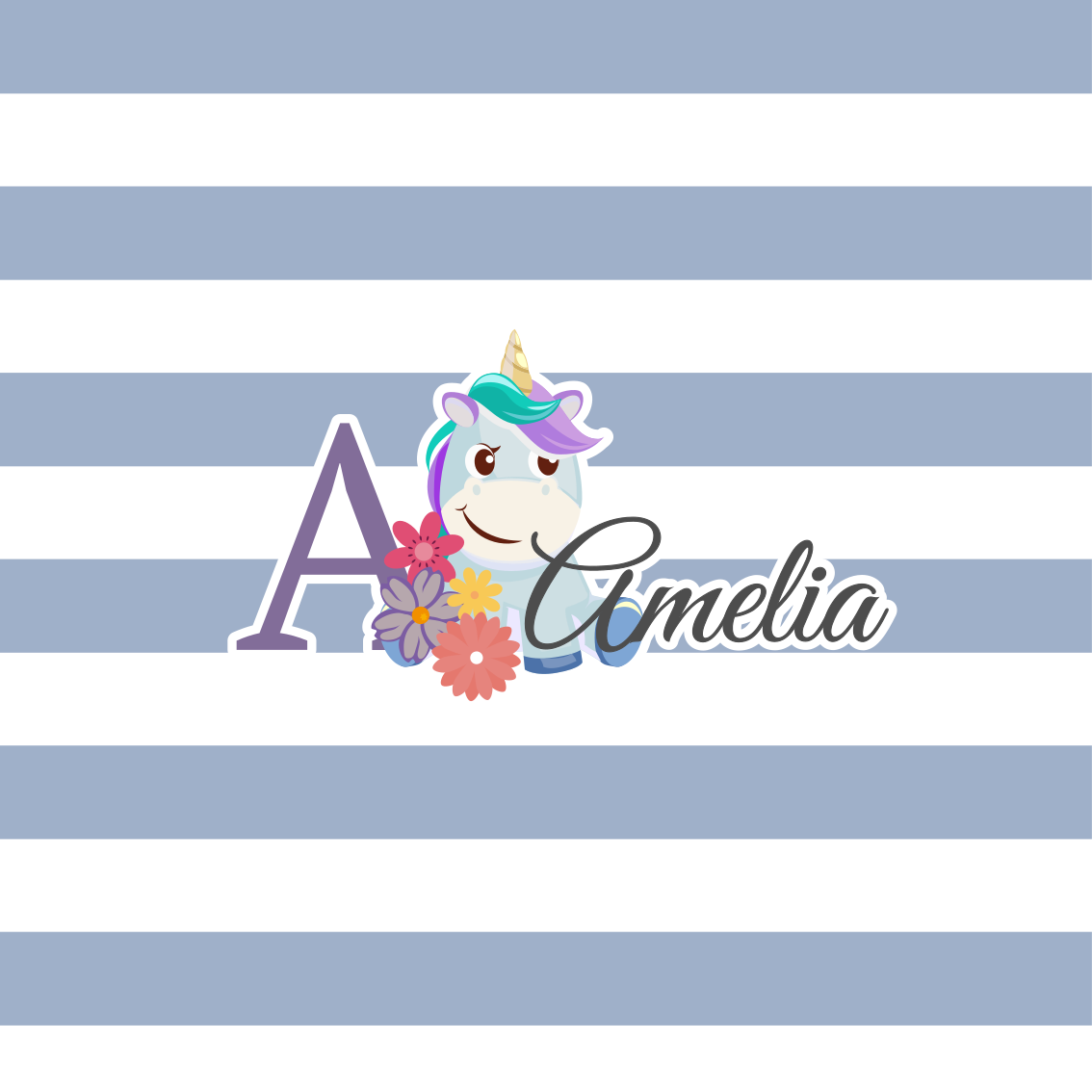 Plakatai personalizuotas vienaragio dizainas - „Tenstickers“
