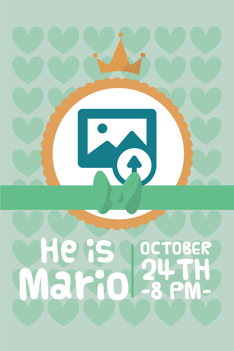 Plakatai personalizuotas jis yra mario - „Tenstickers“