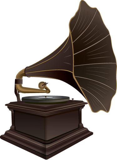 Plakatai muzika senovinio gramofono vinilas - „Tenstickers“