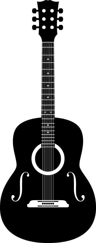 Plakatai muzika akustinės gitaros vinilo dekoras - „Tenstickers“