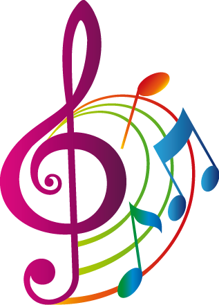 Plakatai muzika spalvota klaviatūra - „Tenstickers“