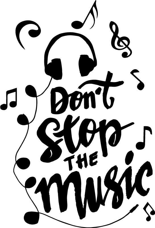 Plakatai muzika iš muzikinių natos tekstų - „Tenstickers“